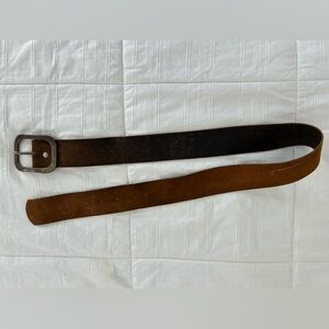 Brown leather men’s belt